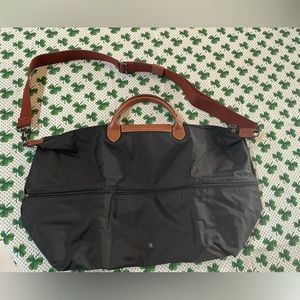 Longchamp LE Pliage original travel bag, expandable with crossbody strap